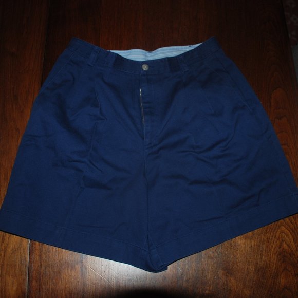 Liz Clairborne Navy Walking Shorts - Picture 2 of 5